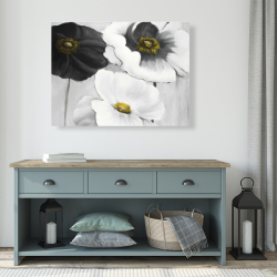 Toile 36 x 48 - Assortiments de fleurs blanches