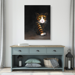 Toile 36 x 48 - Chat discret