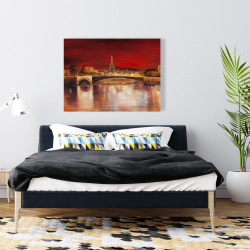 Canvas 36 x 48 - Paris by red dawn