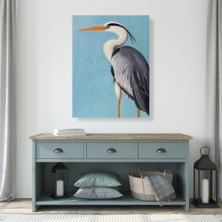 Canvas 36 x 48 - Grey heron