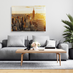 Canvas 36 x 48 - New york city at sunset