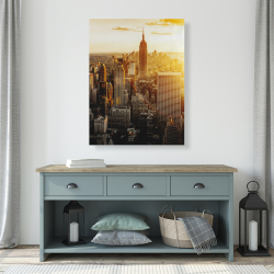 Canvas 36 x 48 - New york city at sunset