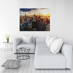 Canvas 36 x 48 - City of new york by dawn