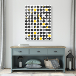 Toile 36 x 48 - Cercles abstrait