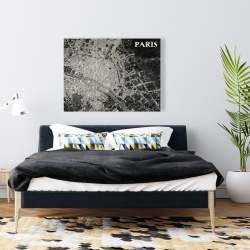Canvas 36 x 48 - Airplane satellite view
