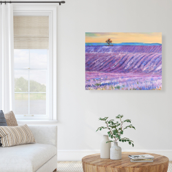 Canvas 36 x 48 - Landscape of a field of lavender