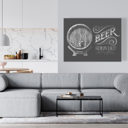Canvas 36 x 48 - Old beer sign