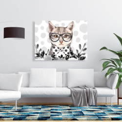 Canvas 36 x 48 - Geek cat