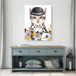 Canvas 36 x 48 - Chic cat
