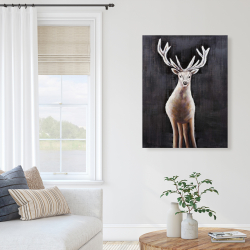 Toile 36 x 48 - Chevreuil solitaire