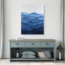Canvas 36 x 48 - Dark calm ocean waves