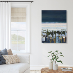 Toile 36 x 48 - Vue d'oiseau de la plage