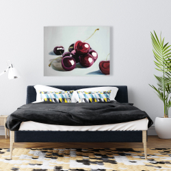 Toile 36 x 48 - Cerises sombres lustrées