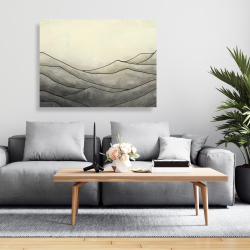 Canvas 36 x 48 - Desaturated waves