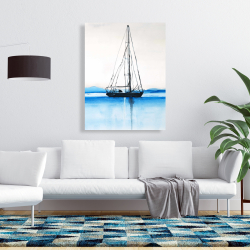 Canvas 36 x 48 - Sailboat on a calm water