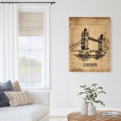 Canvas 36 x 48 - Tower bridge illustration