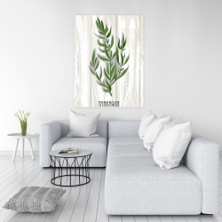 Toile 36 x 48 - Estragon sur bois