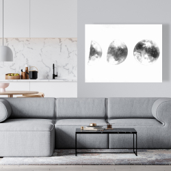 Toile 36 x 48 - éclipse en plusieurs phases