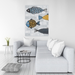 Canvas 36 x 48 - Illustration of nautical fish