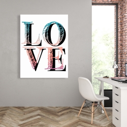 Canvas 36 x 48 - Colorful love