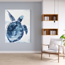 Toile 36 x 48 - Tortue bleu