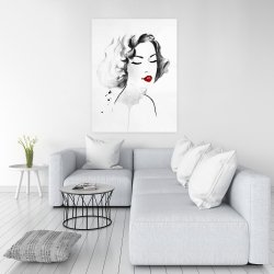 Canvas 36 x 48 - Watercolor woman