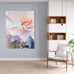 Toile 36 x 48 - Fleur aux teintes pastel