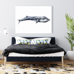 Toile 36 x 48 - Baleine en aquarelle