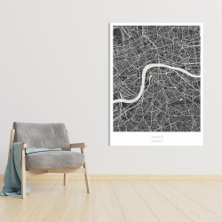 Canvas 36 x 48 - Graphic map of london