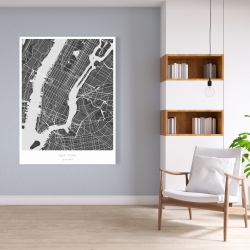 Canvas 36 x 48 - New york graphic map
