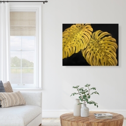 Canvas 36 x 48 - Gold monstera