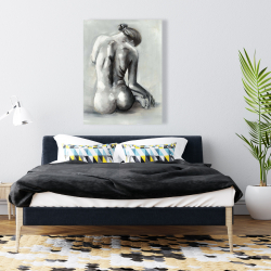 Canvas 36 x 48 - Nude woman from behind