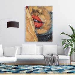 Toile 36 x 48 - Plan rapproché d'une bouche