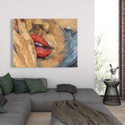 Toile 36 x 48 - Plan rapproché d'une bouche