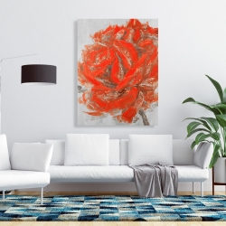 Toile 36 x 48 - Rose abstraite