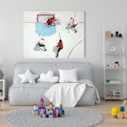 Canvas 36 x 48 - Eventful hockey game