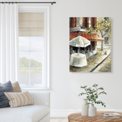 Toile 36 x 48 - Rue déserte et ensoleillée