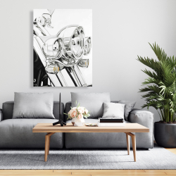 Toile 36 x 48 - Lumière d'une moto