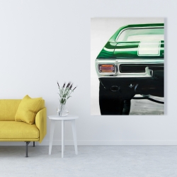 Toile 36 x 48 - Voiture classique vert forêt 