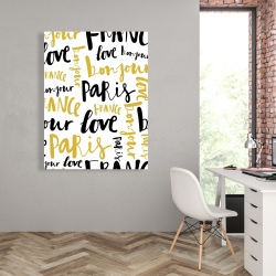 Canvas 36 x 48 - Bonjour paris