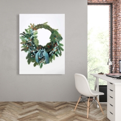 Toile 36 x 48 - Couronne de noël
