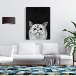 Canvas 36 x 48 - Watching cat