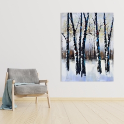 Toile 36 x 48 - Arbres gelés