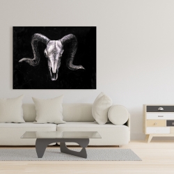 Canvas 36 x 48 - Ram skull grunge style