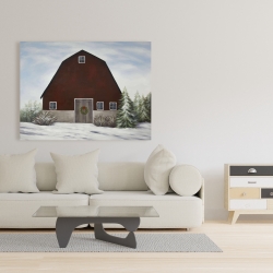 Canvas 36 x 48 - It's winter on the farm