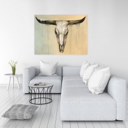 Toile 36 x 48 - Crâne de taureau