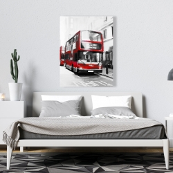 Canvas 36 x 48 - Red bus londoner