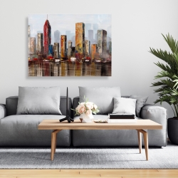 Toile 36 x 48 - Ville style grunge