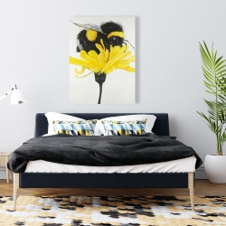 Canvas 36 x 48 - Bumblebee on a dandelion