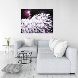 Toile 36 x 48 - Paon violet